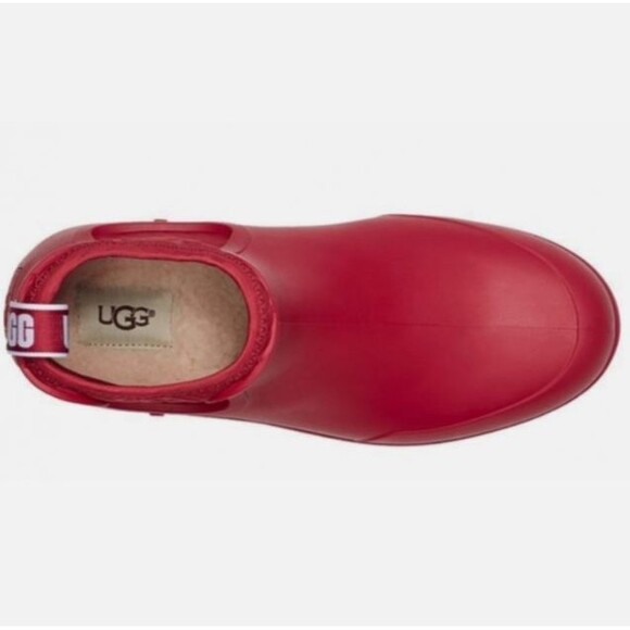 UGG CHEVONNE RIBBON RED WATERPROOF CHELSEA RAIN BOOTS WOMEN'S BOOTS SIZE US 7 - Picture 5 of 6